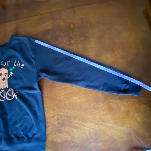 Here For The Boos Halloween Ghost graphic sweatshirt black Medium - Picture 8 of 11